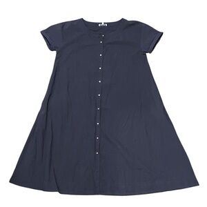 Alex Mill Navy Button Down Midi Dress